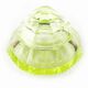 Art Deco bonbonniere, uranium crystal, Poland, 1930s