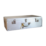 Old hammered metal suitcase