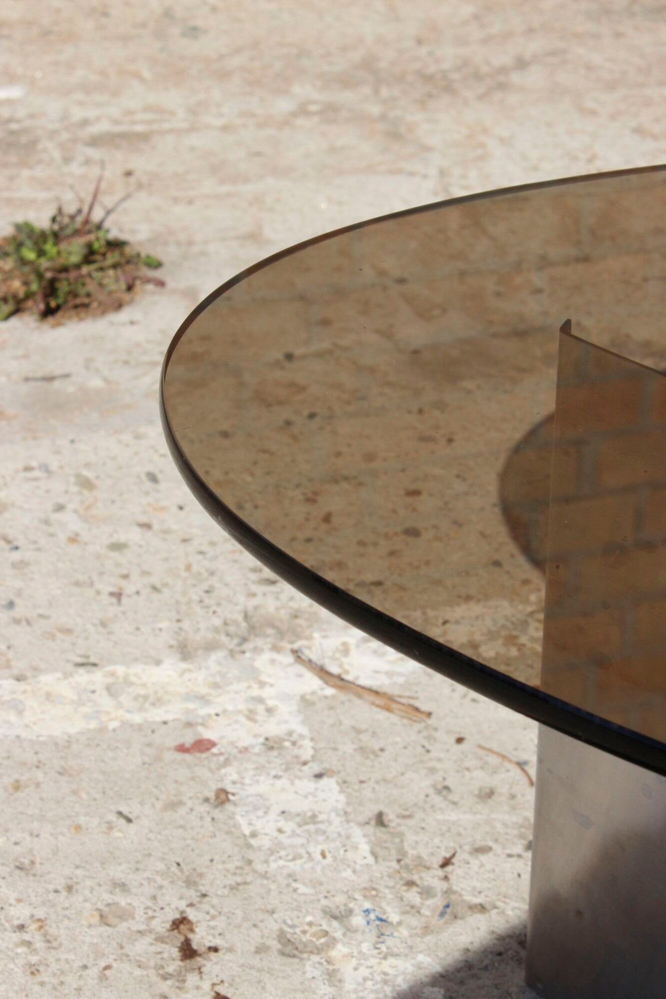Steel coffee table , 1970s