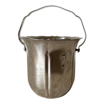 Ice bucket Guy Degrenne stainless steel 80s