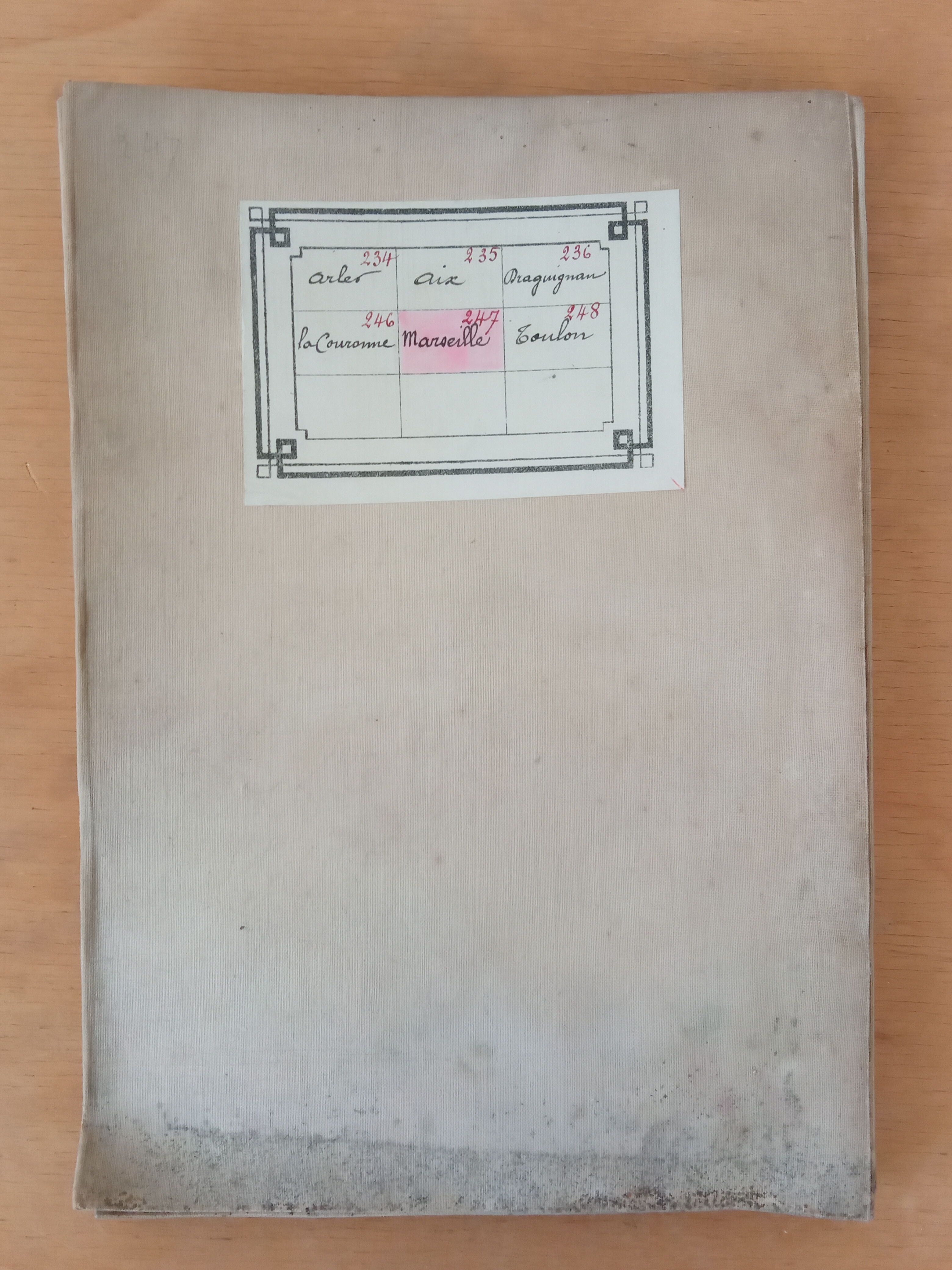 A map of Marseille at the end of the 19th century