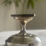 Coupe ancienne en verre et métal argenté