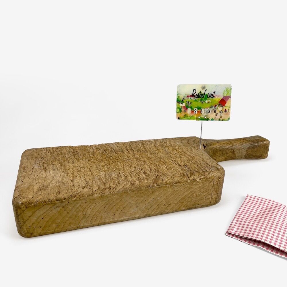 Half-cutting board, old trade log