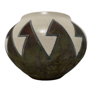 Vase céramique Raku style Art