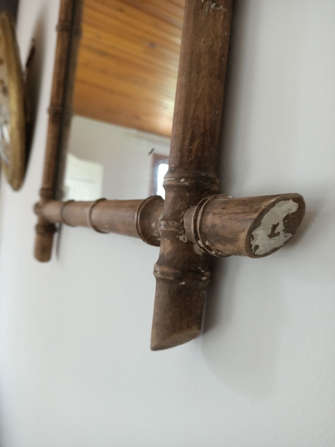Miroir cadre bambou