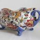 Bernard planter with handles, Peonies, Gien earthenware