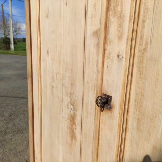 Natural wood cabinet