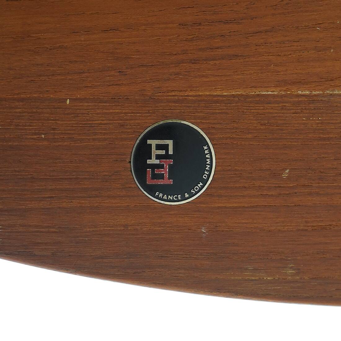 Extendable round table by Inge Klingeberg for France e Son, 1960s