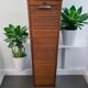 Oak curtain filing cabinet