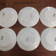 6 flat plates vintage Digoin Sarreguemines model Cibon Lot 5