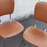 4 skaï chairs