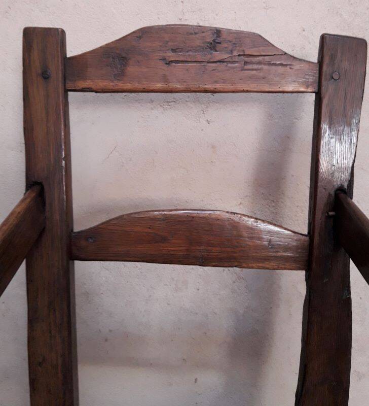 Old country folk art armchair