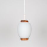 Danish vintage pendant lamp Kina by Bent Karlby, Lyfa, 1946