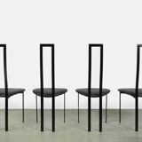 Set of 4 Italian Postmodern dining chairs by Maurizio Cattelan, 1980s