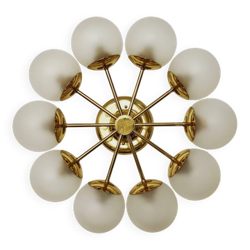 Brass Sputnik Flush Lamp by Kaiser Leuchten