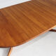 Vintage Danish round extendable dining table 1960s