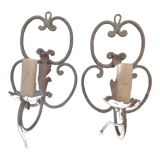Pair of wall sconces nineteenth century Alsace-Lorraine
