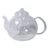 Minimalist design glass teapot