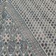 Traditional white and blue margoum carpet woven hands in pure wool