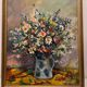 Old painting on canvas still life