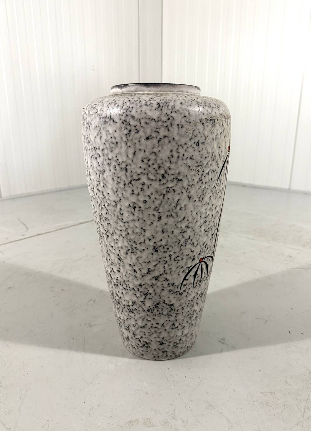 West-Germany pottery vase crane floor vase 1960’s