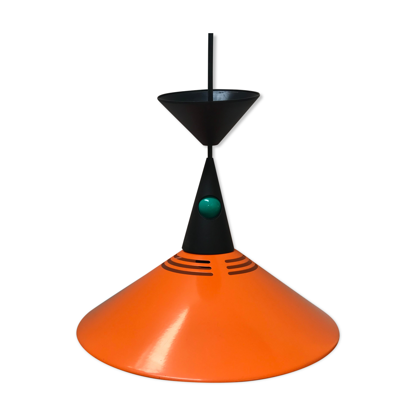 Orange metal suspension