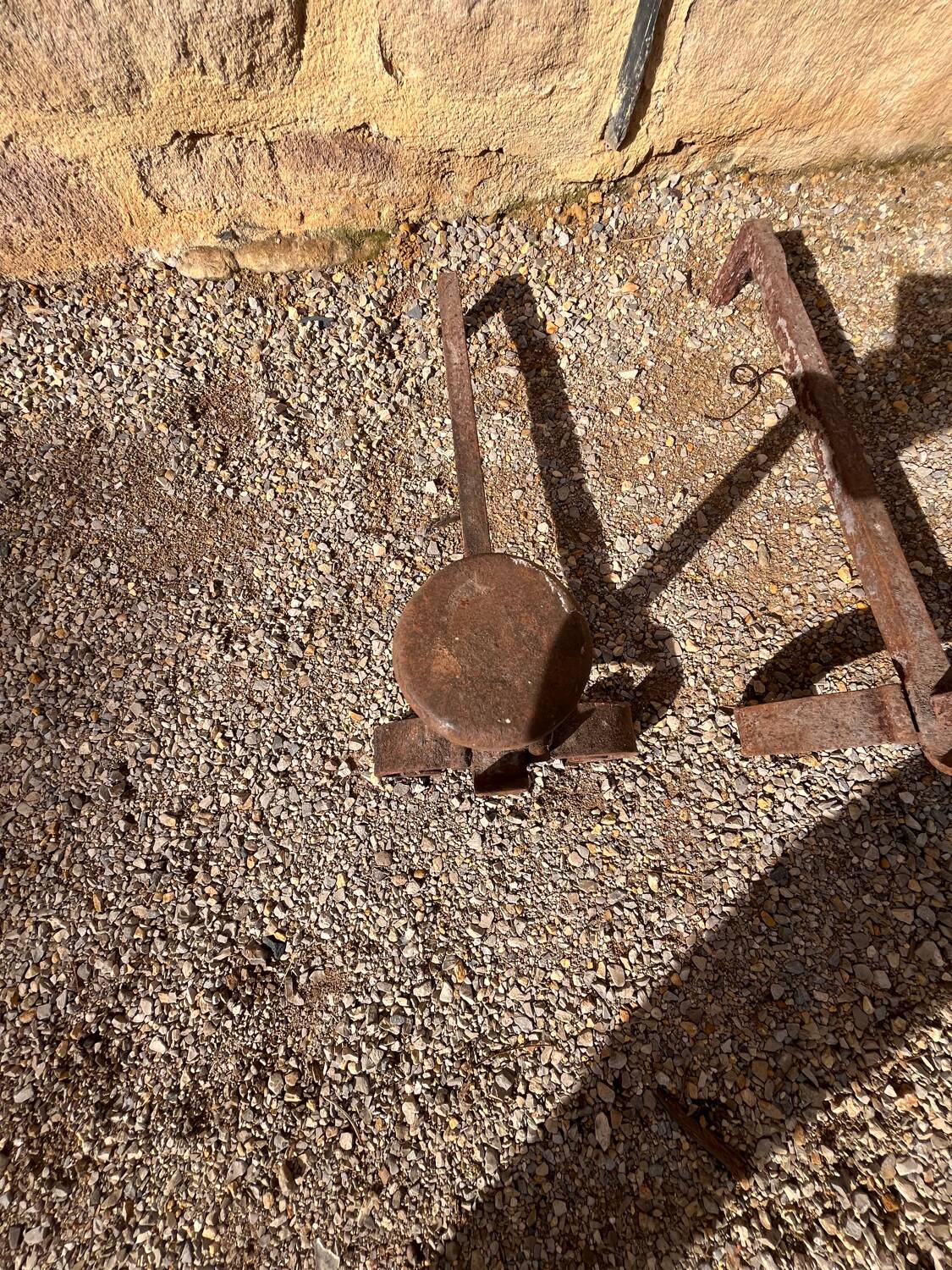 Paire de chenets ancien