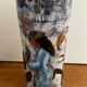 Large ceramic roller vase or umbrella stand