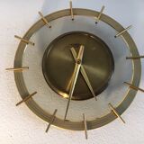 Vintage brass Diehl clock Germany 1960
