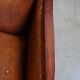 Unique, stately, comfortable sheepskin Art Deco design armchair