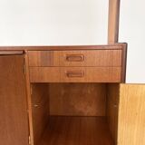 Teak bookcase/desk