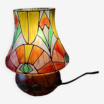 Lampe vitrail