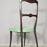 Set of 4 beech wood chairs from the 1950s