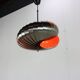 Lampe spirale suspendue seventies par Henri Mathieu pour Lyfa Denmark