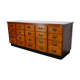 German apothecary cabinet in oak, mid-twentieth century