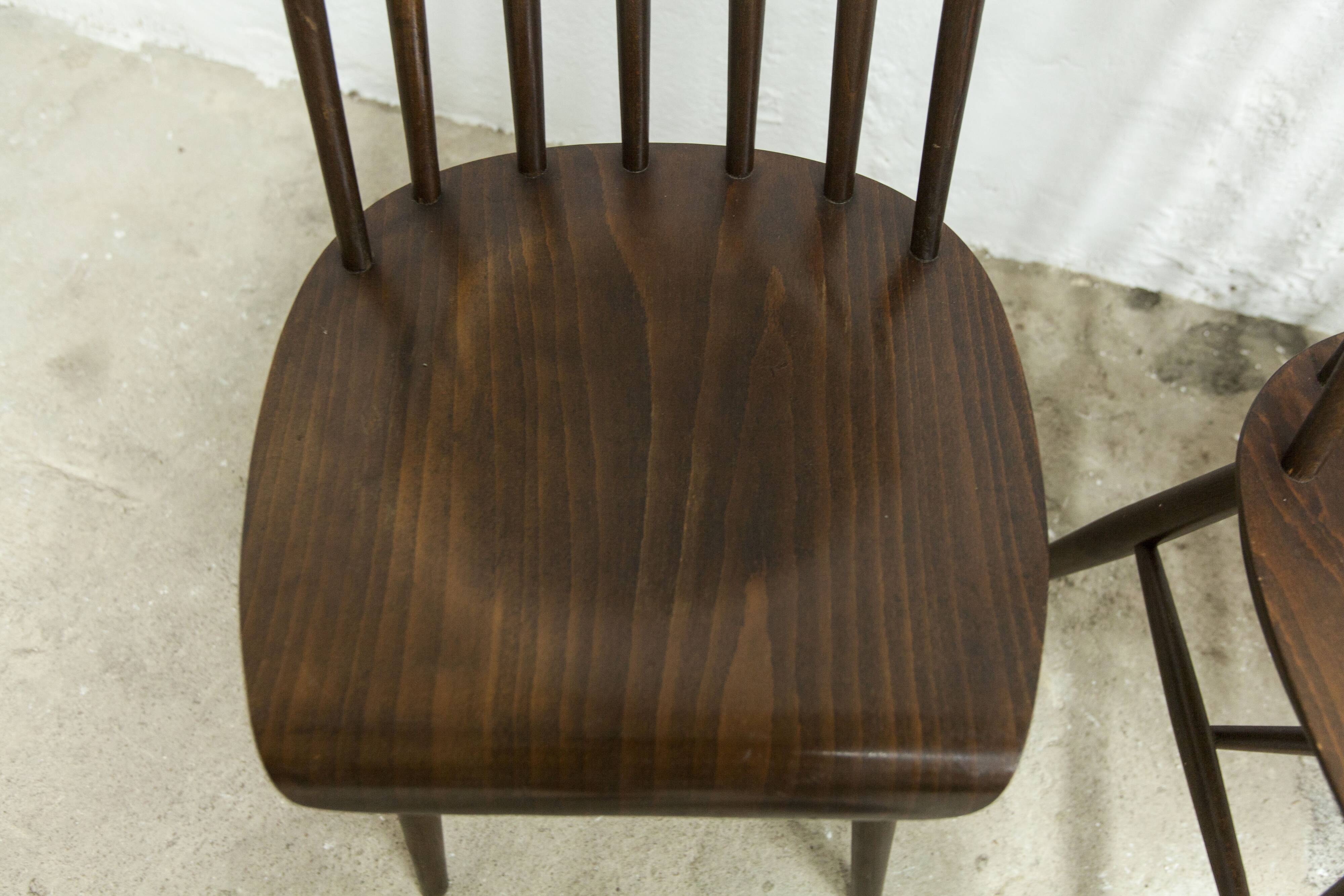 Lot de 4 chaises swr fanett de Ilmari Tapiovaara