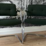 Paire de fauteuils Stafor vert bouteille