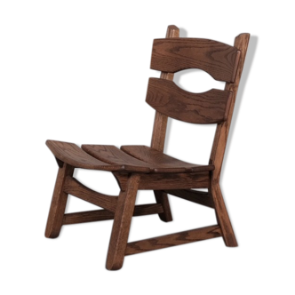 Chaise en bois basse