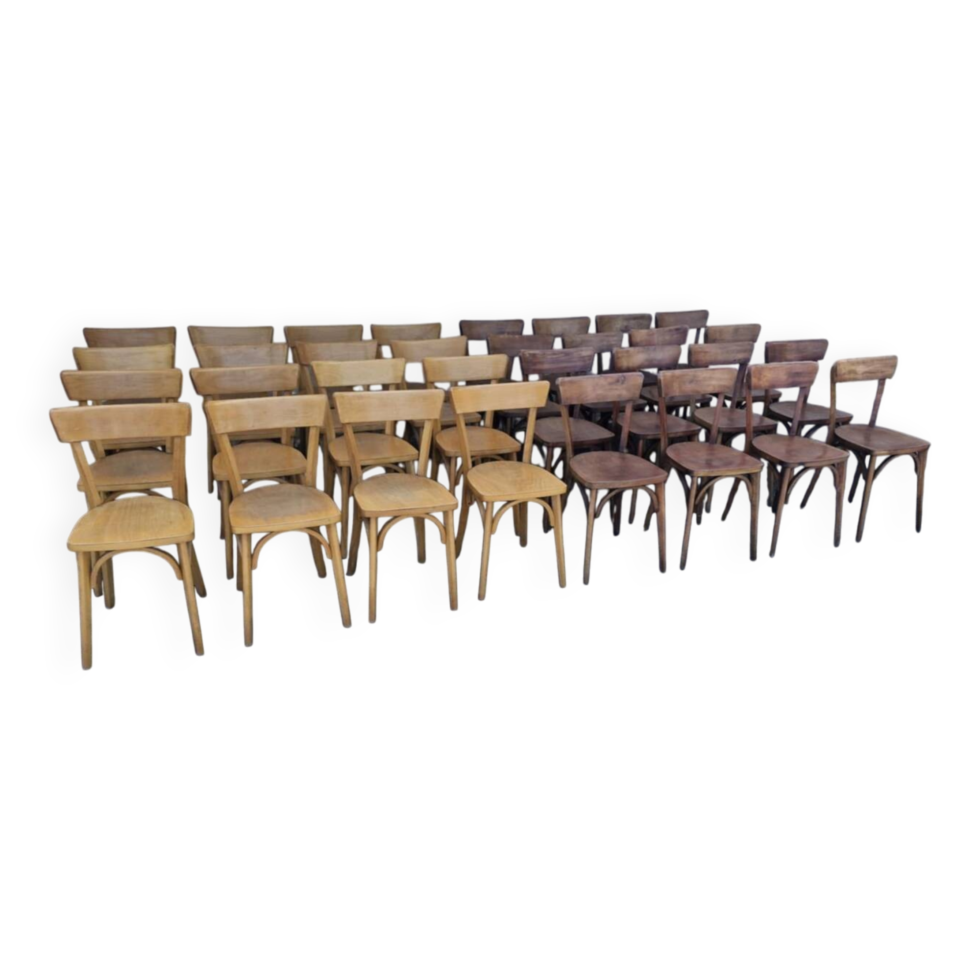 Set of 32 Luterma bistro chairs, 1960s