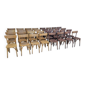Lot de 32 chaises de bistrot Luterma, années 1960