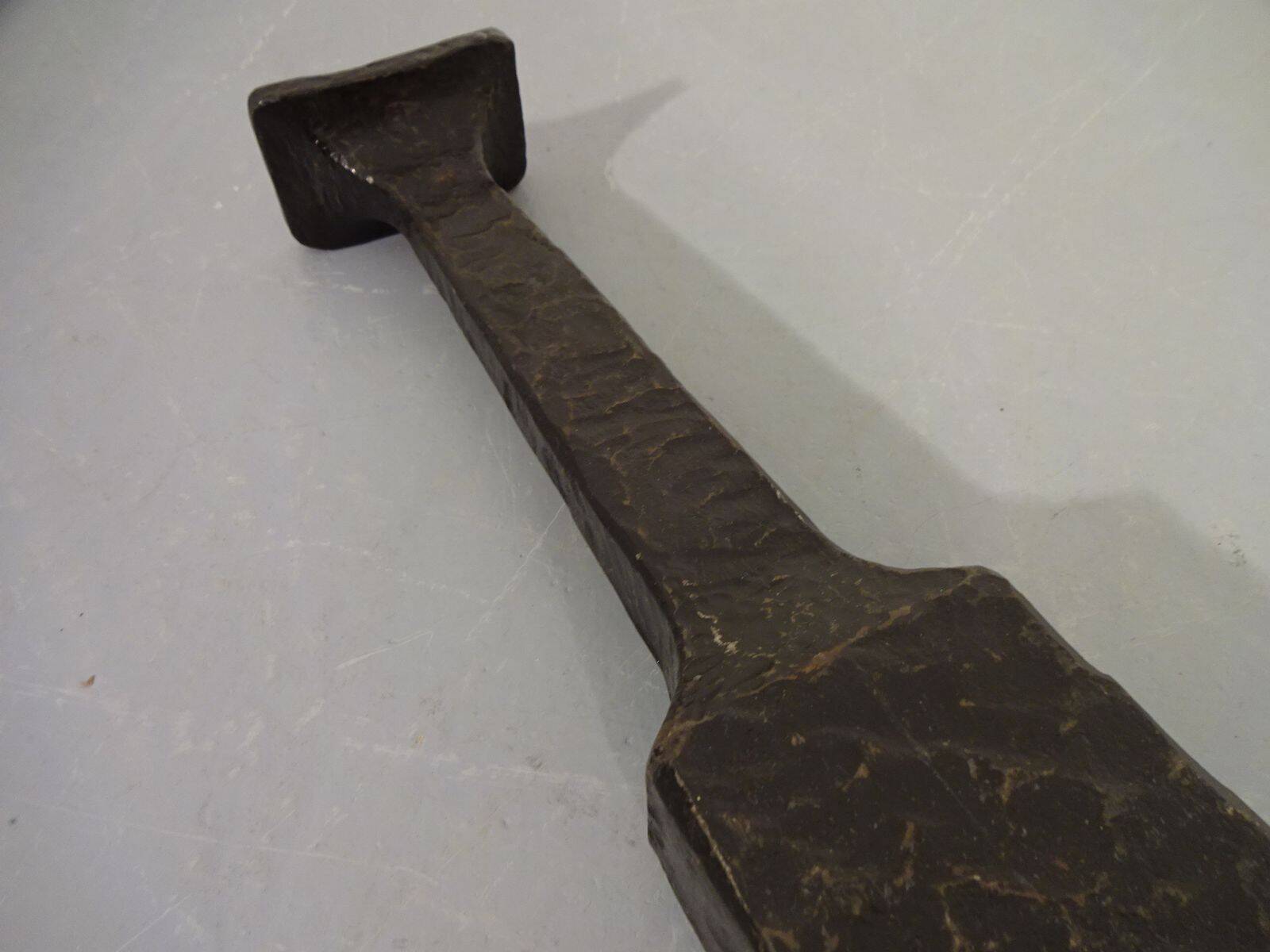 Brutalist Sculptural Iron Candleholder, 1960s