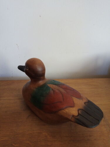 Decorative duck carved wood