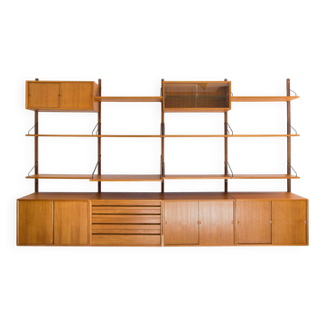 Modular wall shelving system by Poul Cadovius for Cado, 1960s