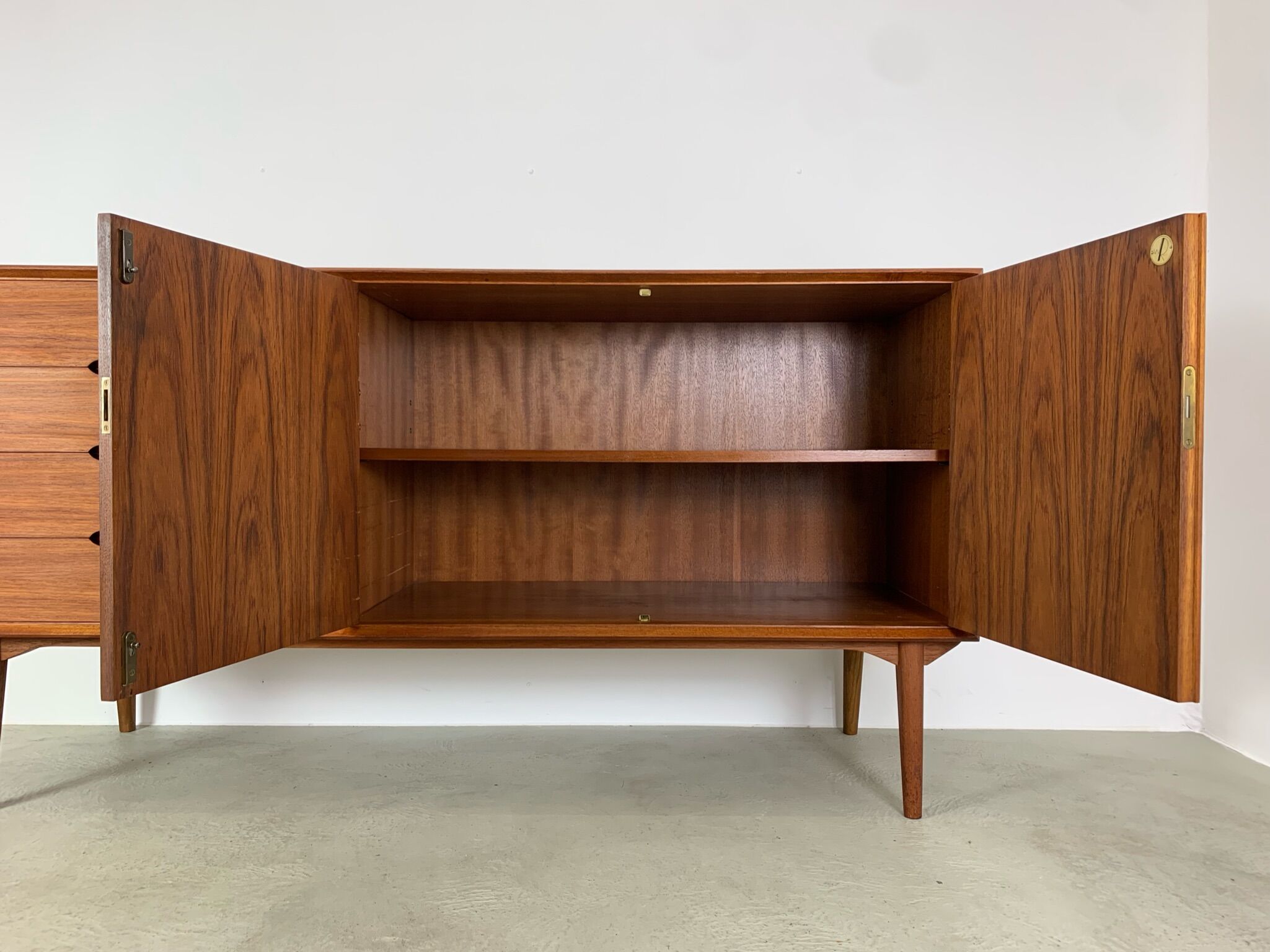 Teak sideboard by rex raab for wilhelm renz, 1960s