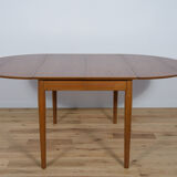 Table à manger extensible en teck, années 1960