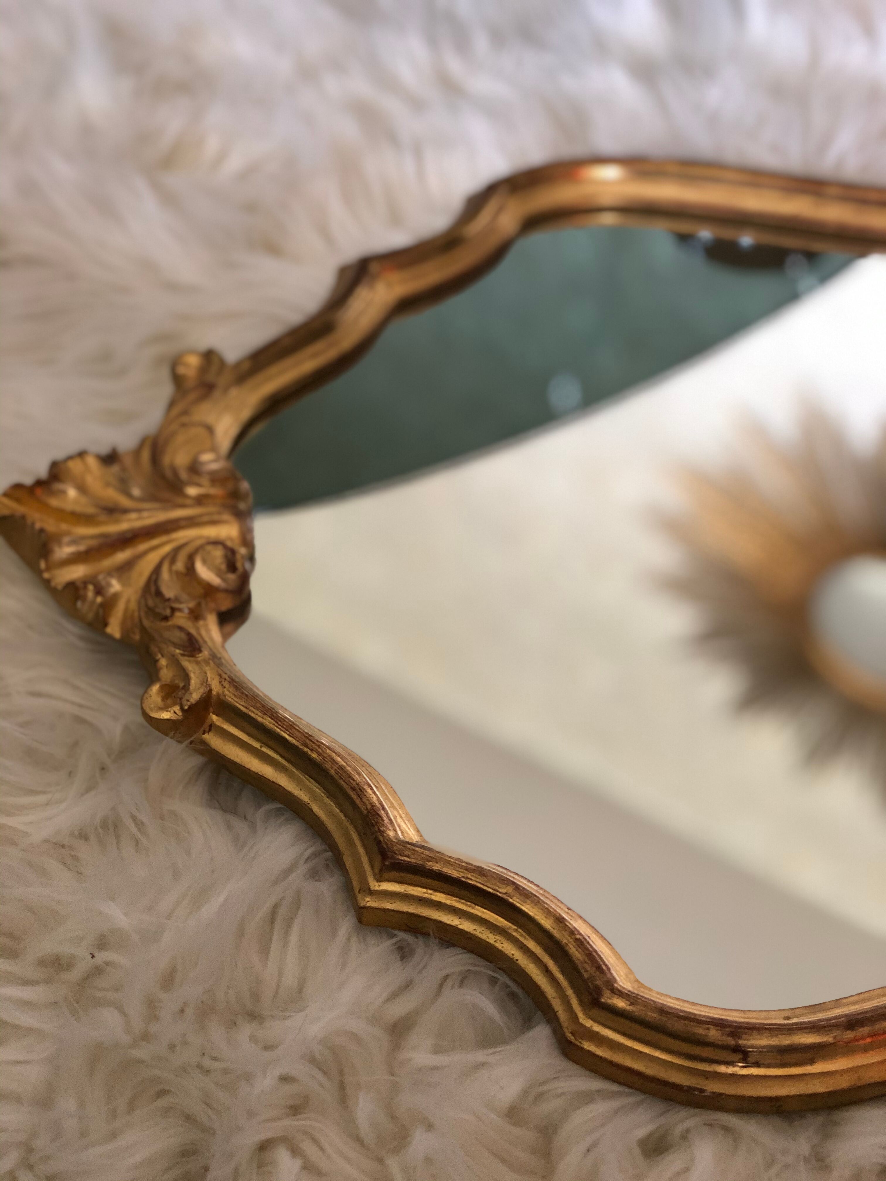 Old gilded mirror