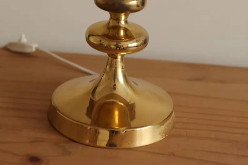 Pair of Swedish Coil Table Lamps