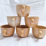 Vintage village stoneware mugs