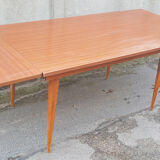 Dining table, formica, wooden feet, 50