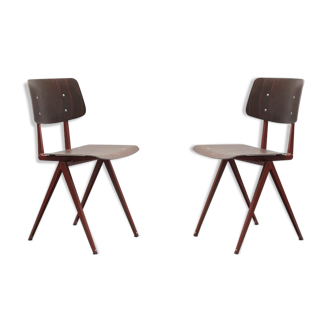 Pair S16 chairs from Galvanitas - ebony/pearl copper - Reissue